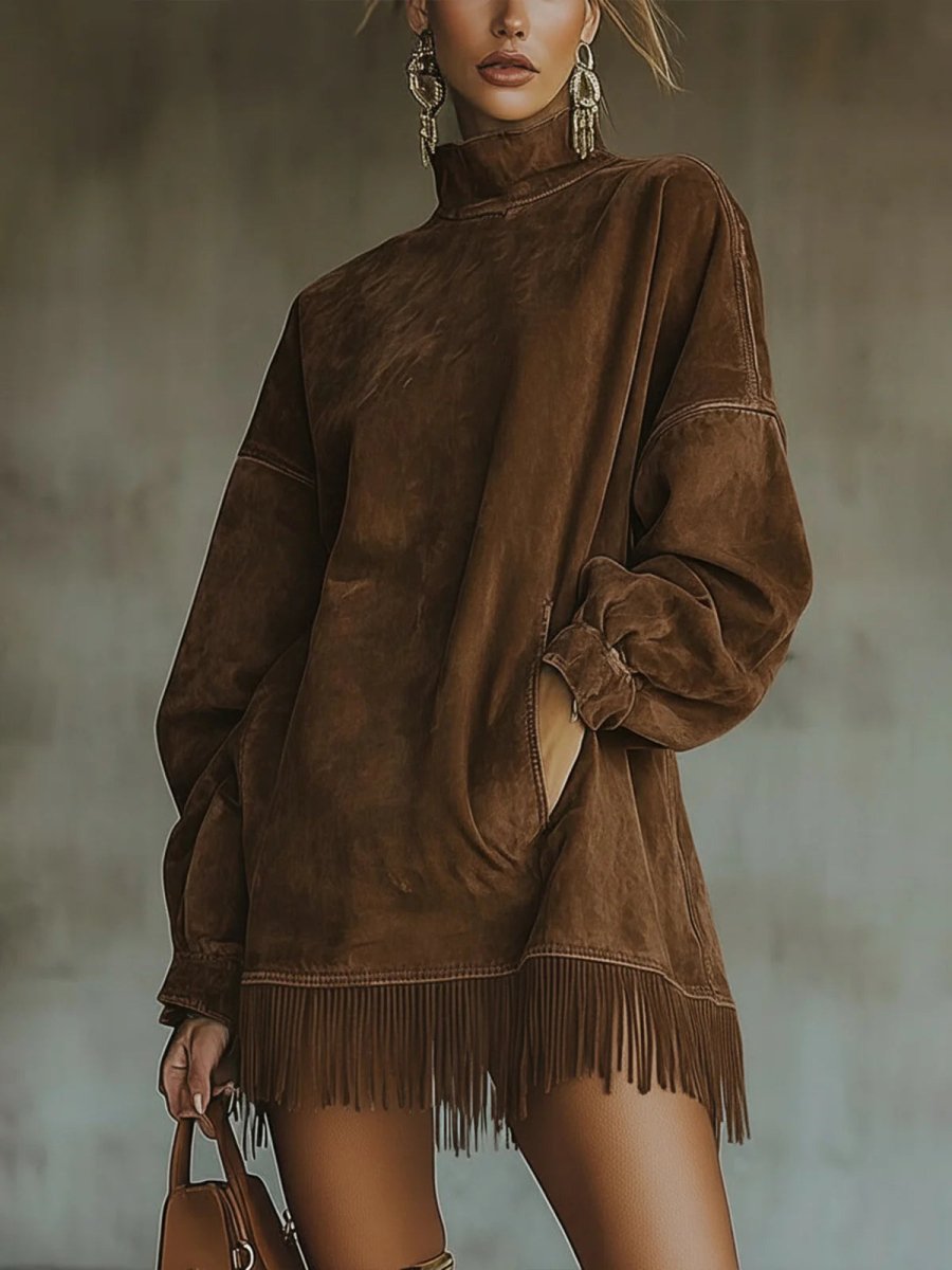 Sheri | Cozy Fringe Dress