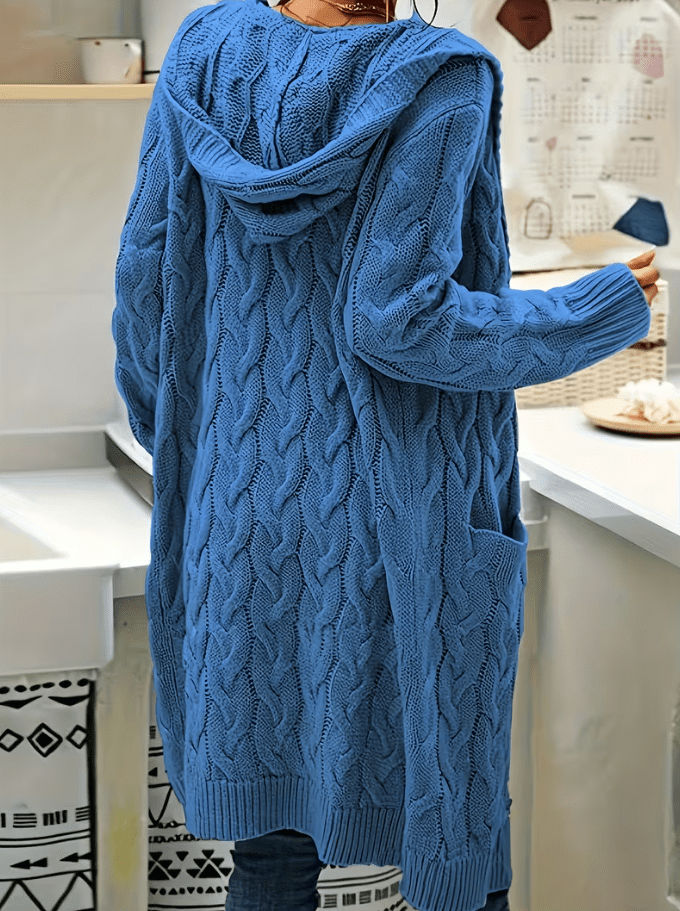 Sophia | Long Sleeve Cozy Hooded Cardigan