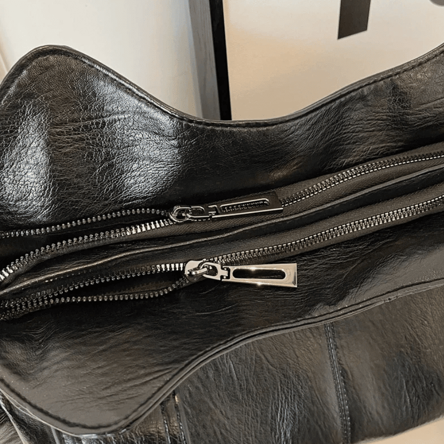 Uma - Dual Zipper Large Capacity Shoulder Bag